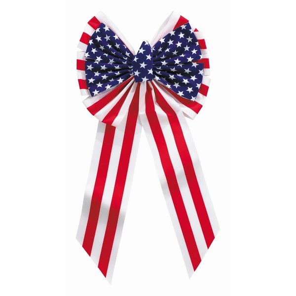 Holiday Trims Patriotic Bow Velvet 8307DOZ